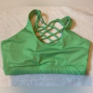 Constantly Varied Gear CVG Summer Green Butterfly Back Sports Bra